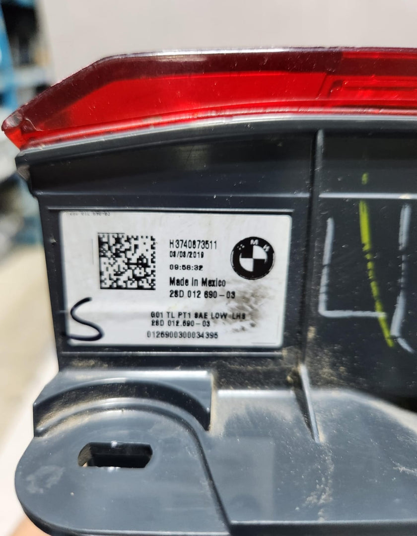 2016-2022 BMW X3 Rear Left Outer Tail Light Assembly 7408735 G01 X3