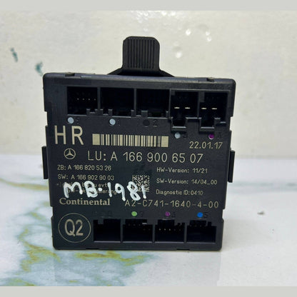 Mercedes Benz W166 ML GL GLE Door Control Module A1669006507 /GLS X166