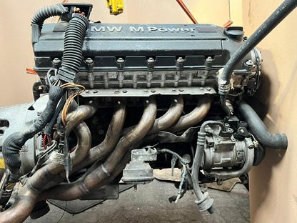 BMW E36 M3 S50B30 3.0L Complete Engine & Manual Gearbox 75K KM 50030546 OEM