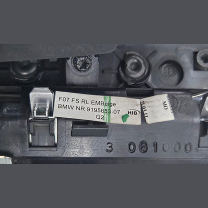 BMW 5 Series F07 F10 and F11 models Headlight Control Switch 9192744 OEM
