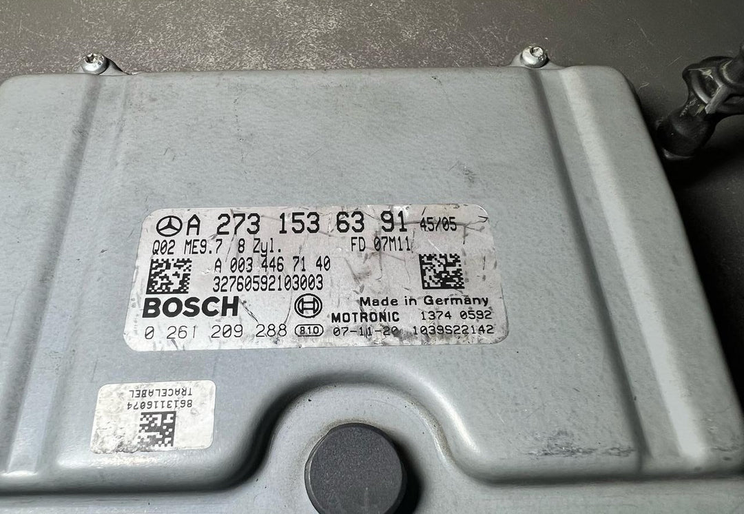 07-12 Mercedes W164 GL ML GLE ECU Engine Control Module Unit A273 1536391 OEM
