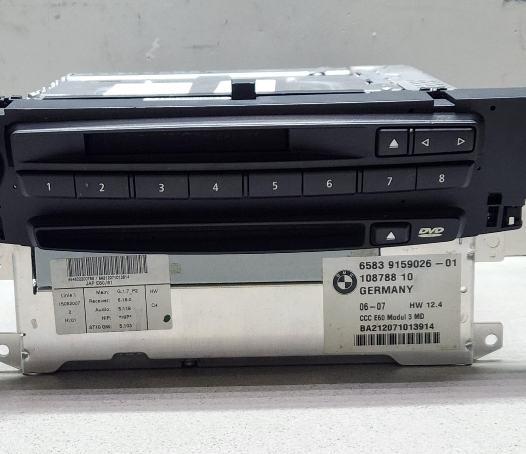 2004-2010 BMW 525i Navigation Head Unit  CCC MD 9159026 5 Series E60 E61  OEM