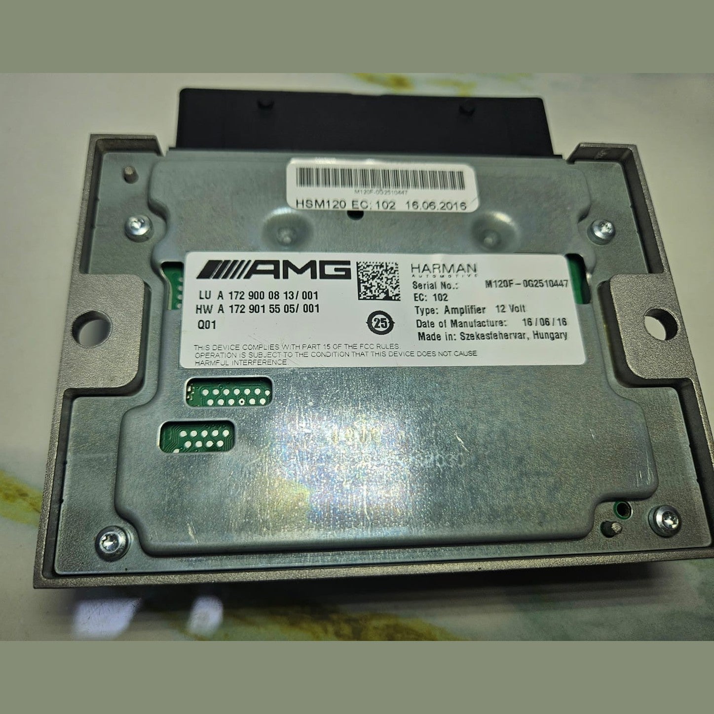 14-16 Mercedes W166 GLE AMG Harman Audio Sound Amplifier Amp A172 9000813 OEM