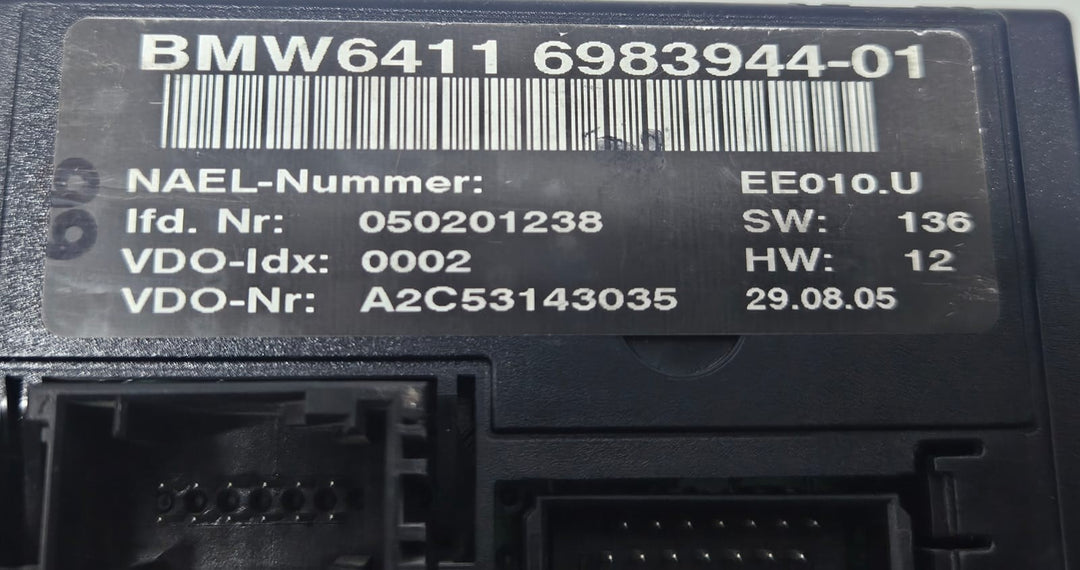 2006 BMW 330i 3 Series E90 Climate Control Panel 6983944 OEM