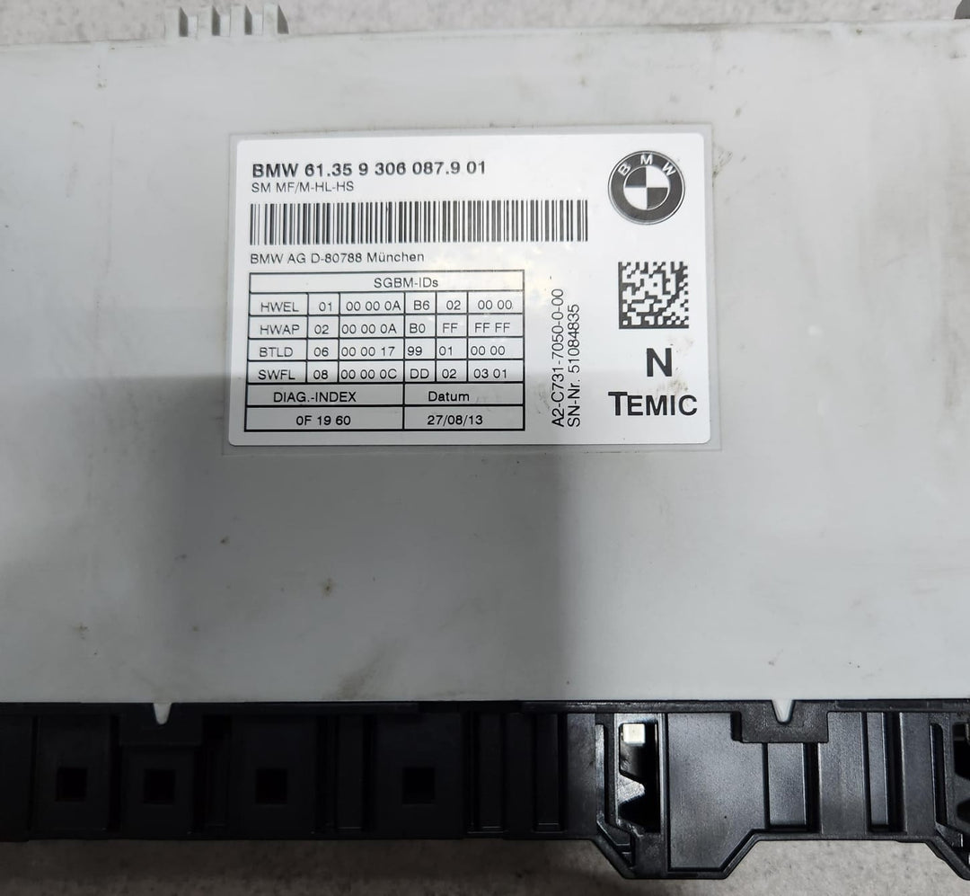 2014 BMW X5 Seat Control Module 9306087 X5 F15 and X6 F16 OEM 