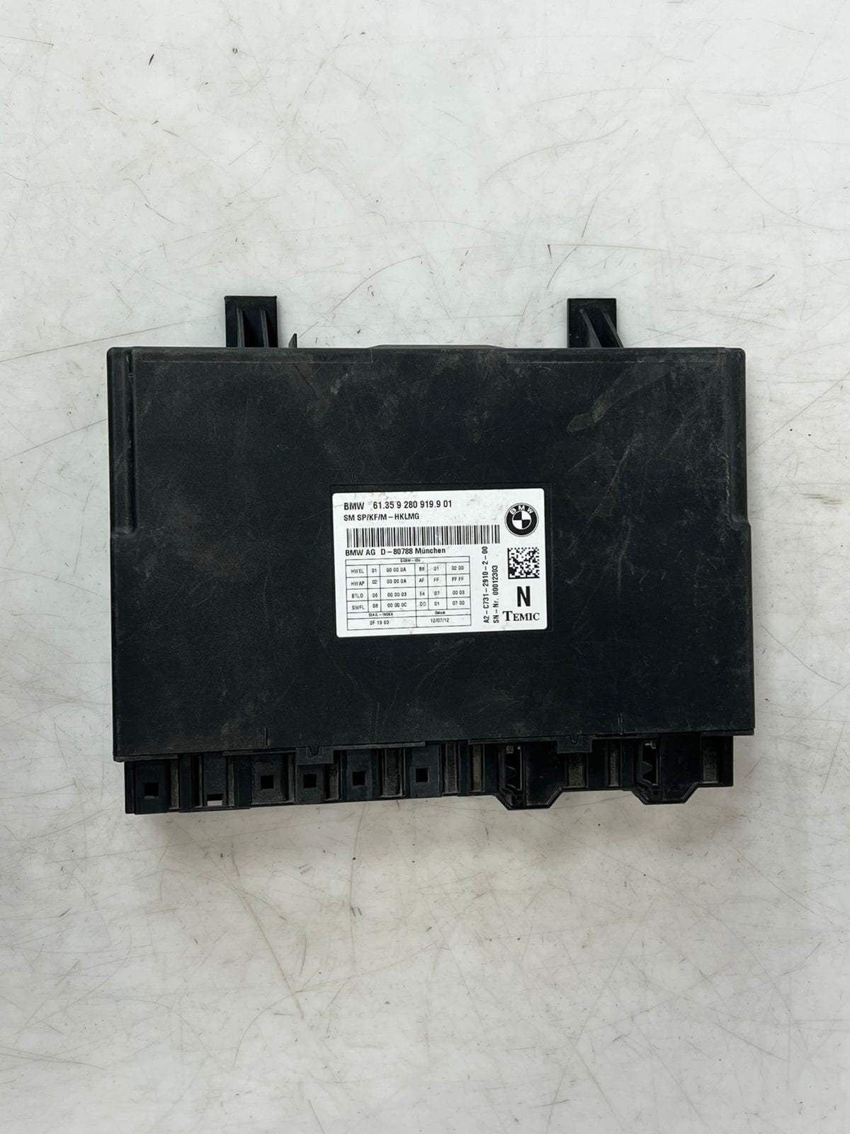 2009-15 BMW 7' 5' 750Li F01 F02 F03 F04 F07 GT Rear Seat Control Module 9280919