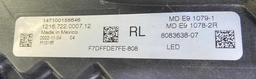 OEM BMW 2 SERIES M2 G42 HEADLIGHT RIGHT SIDE LED LHD US 8083638 No Module