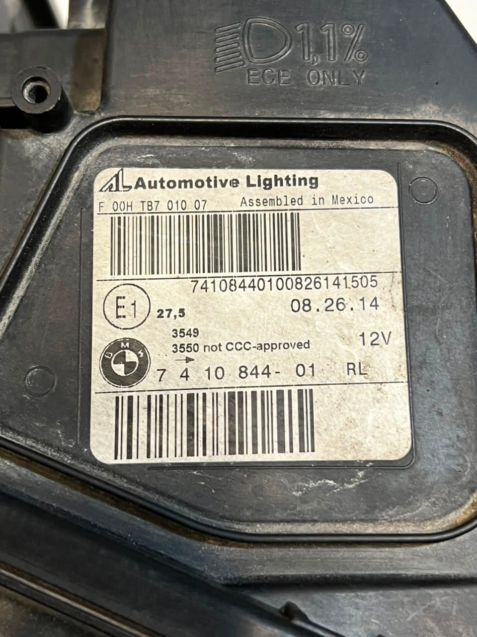 2014-2017 BMW X3 F25 LCI Right Headlight + MODULE 7410844 ECE OEM