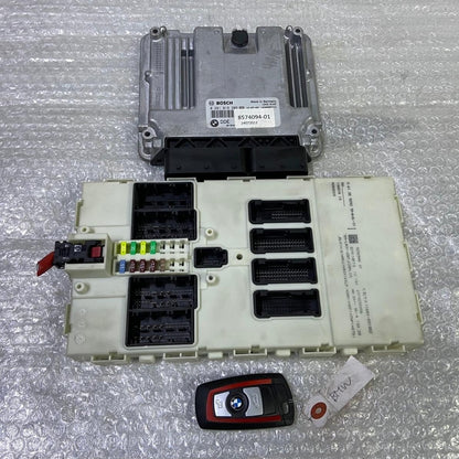 OEM BMW F20 F30 N47 ENGINE CONTROL UNIT DDE ECU SET 8574094 BOSCH