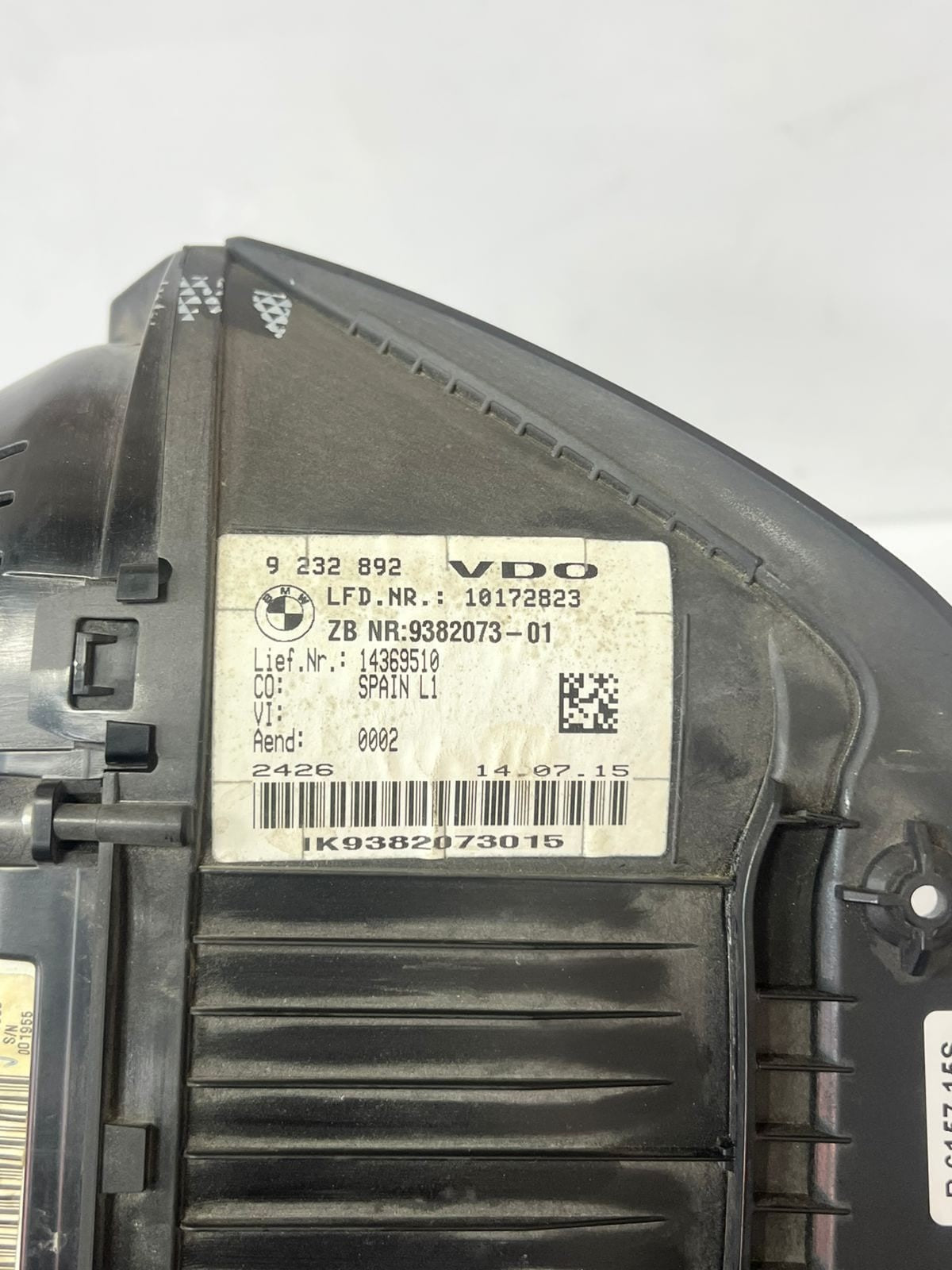 BMW 1' 2' F20 F21 F22 F23 Instrument Cluster Head Up Display 9382073 OEM