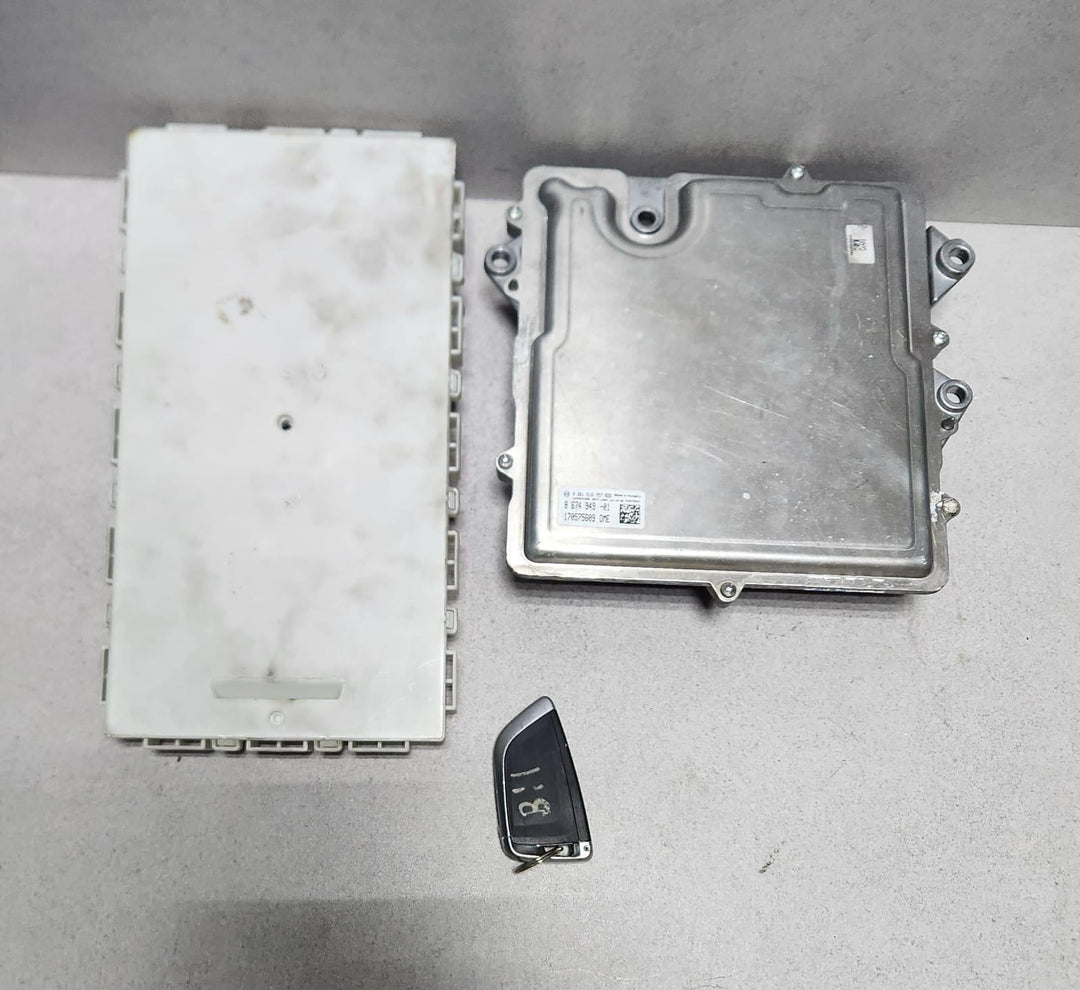 2017 BMW X5 Engine Control Module 8674949 N55 F16 3.0 ECU SET 