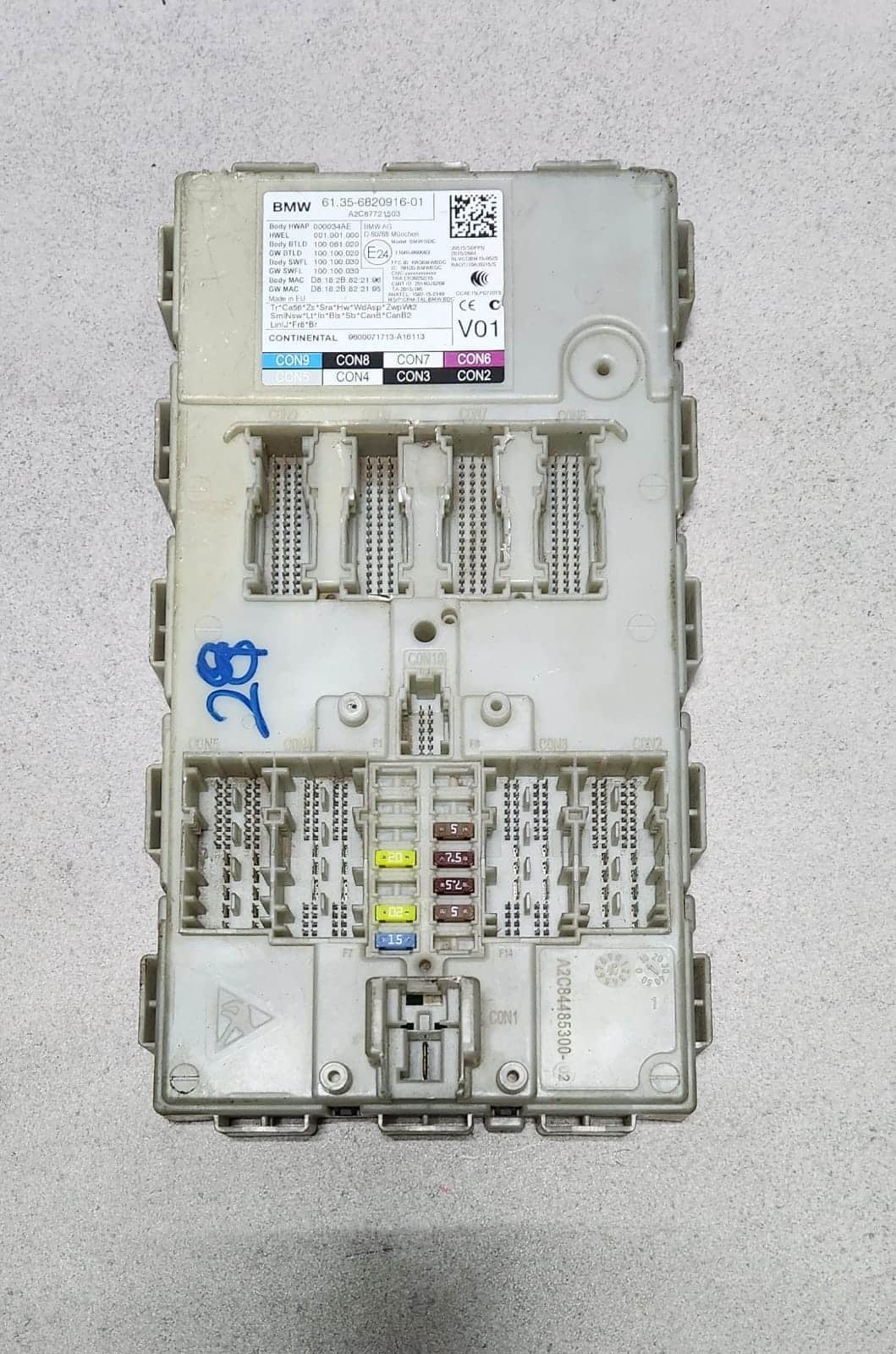 2016-2019 BMW 740i Body Domain Control Module 6820916 7 Series G11 G12