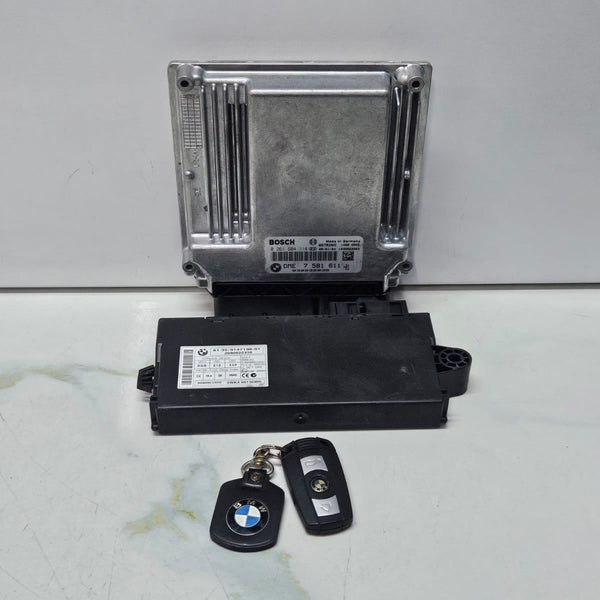 BMW E90 E60 320i N46N Engine Control Unit DME ECU SET 7581611 OEM