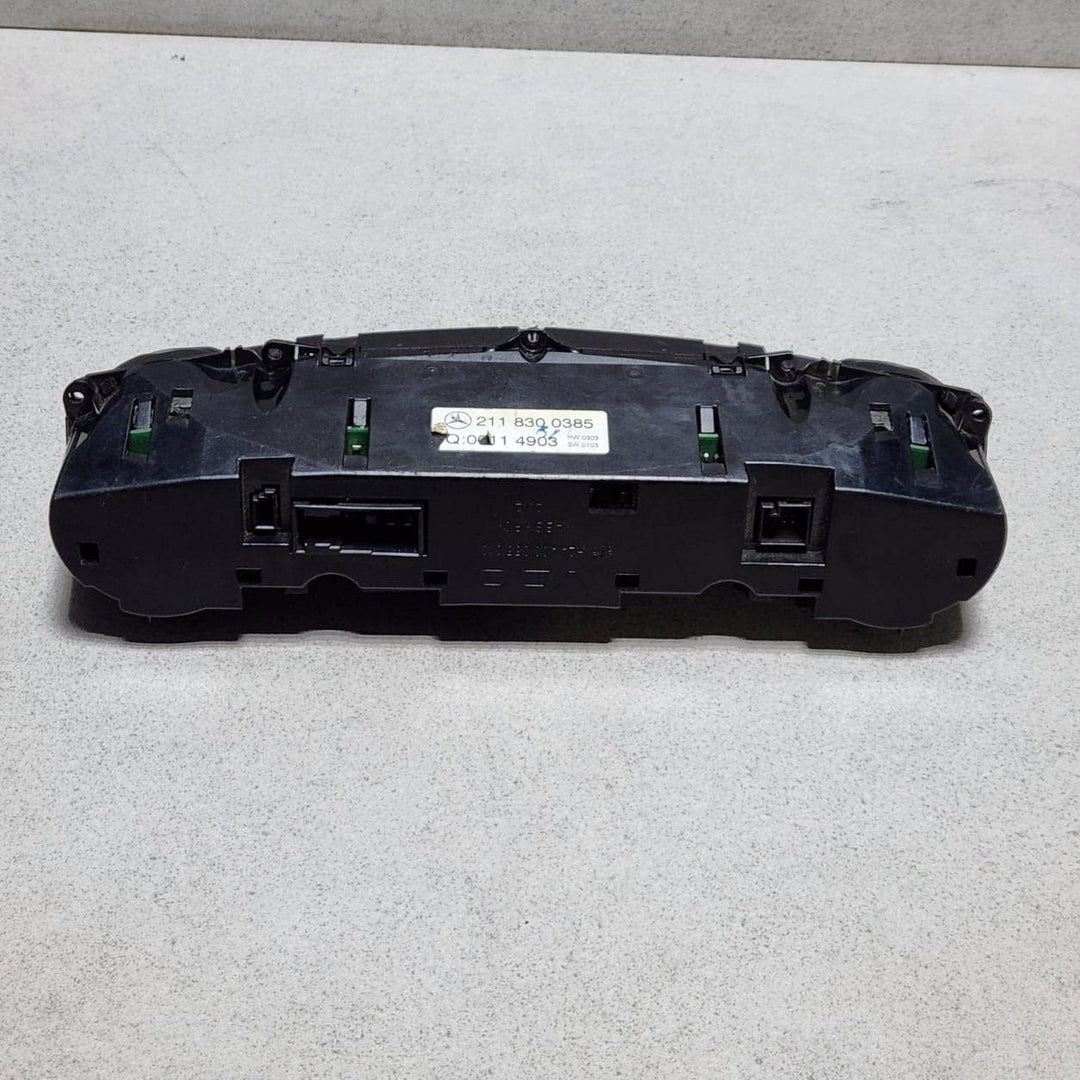 Mercedes-Benz E-Class Climate Control Panel 2118300385 W211 E-Class