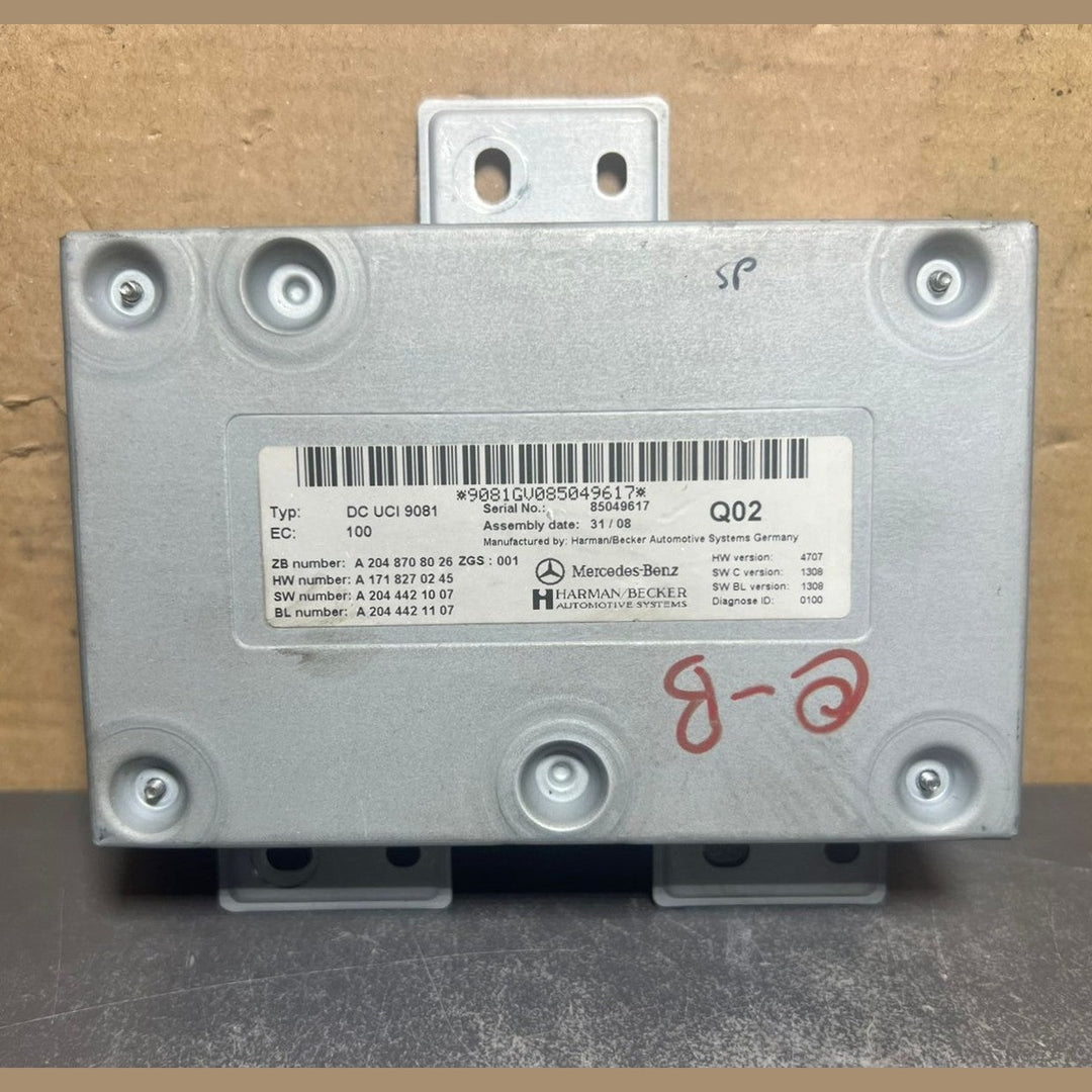 08-14 Mercedes W204 Voice Communication Control Module Unit A204 8708026 OEM