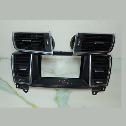 12-16 Mercedes W166 Dash Dashboard Center \ Left & Right A/C Air Bezel Trim Set