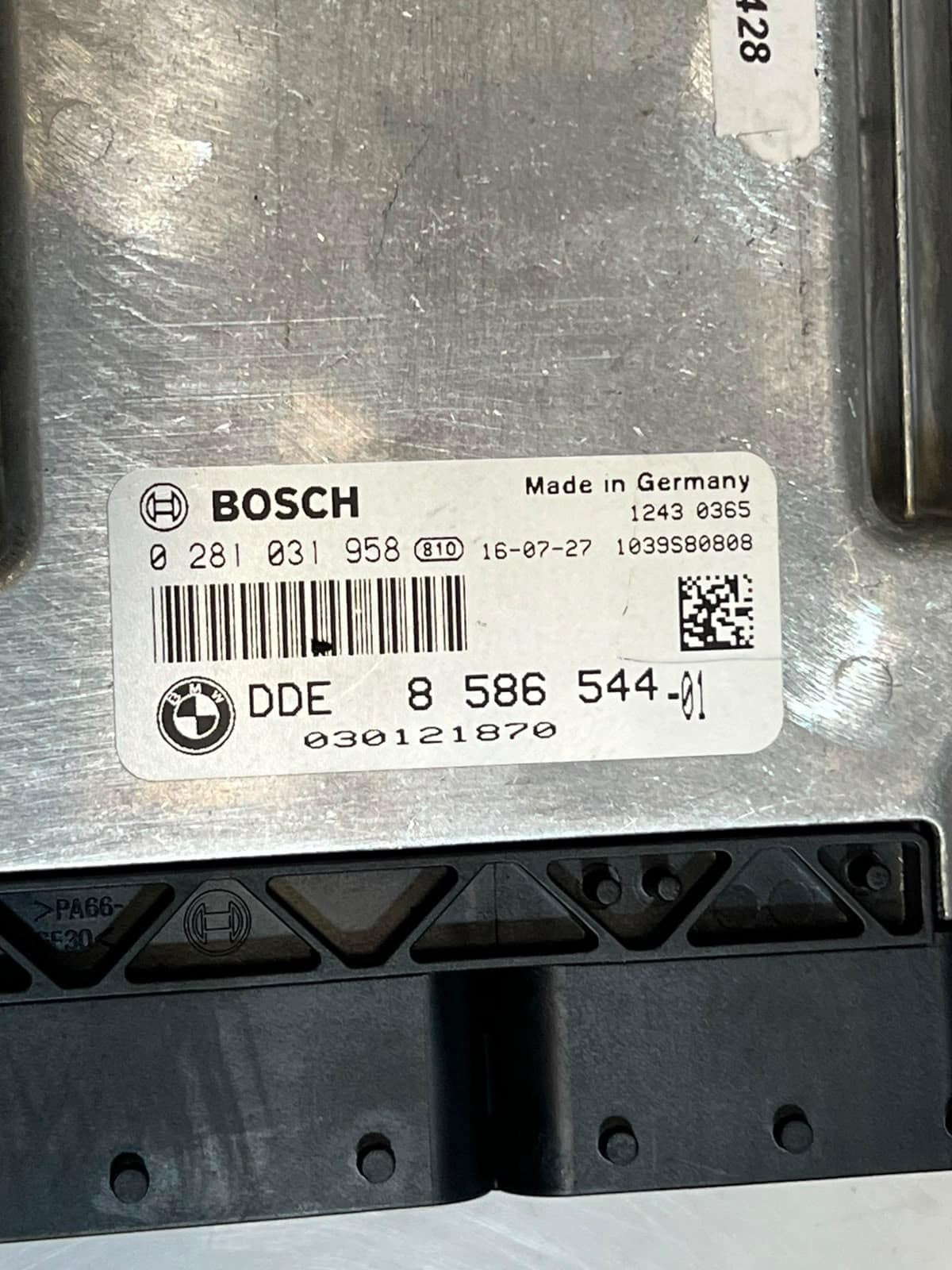 2016 BMW X4 F26 35DX N57Z Engine Control Unit ECU SET DDE+CAS4 8586544 OEM