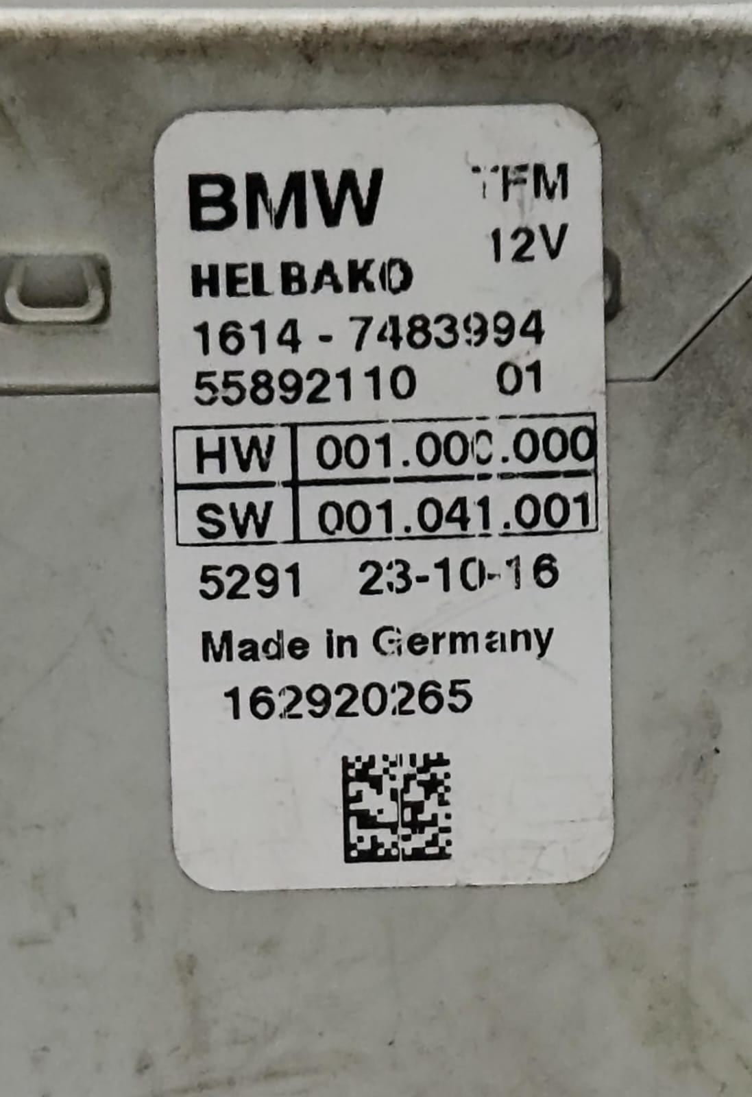 2016-2018 BMW 330e Fuel Pump Control Module 7483994 3 Series F30 F31 F80 OEM 