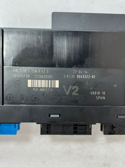 2010-2016 BMW 5 Series F10 F11 Body Control Module BCM ECU JBBFE III 9345322