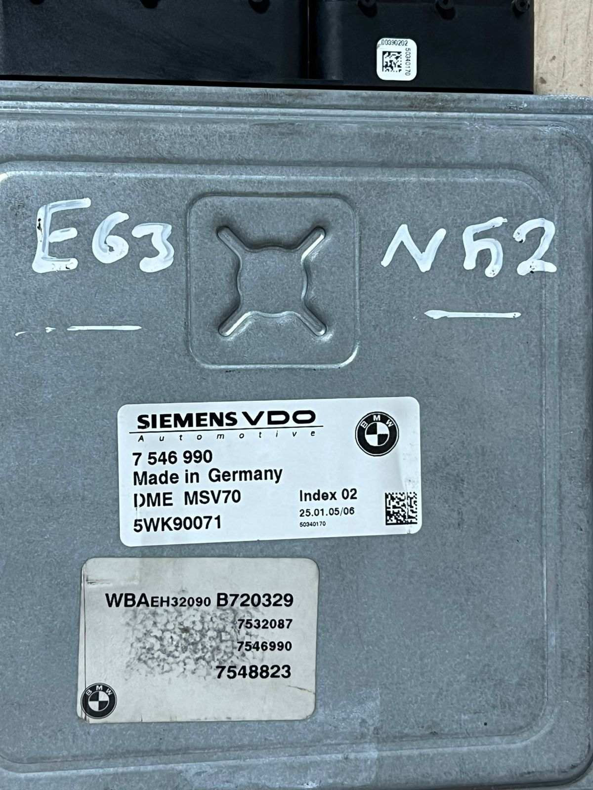 BMW E60 E63 E64 530i 630i N52 258HP ECU Kit DME 7546990 + CAS2 + Key Automatic