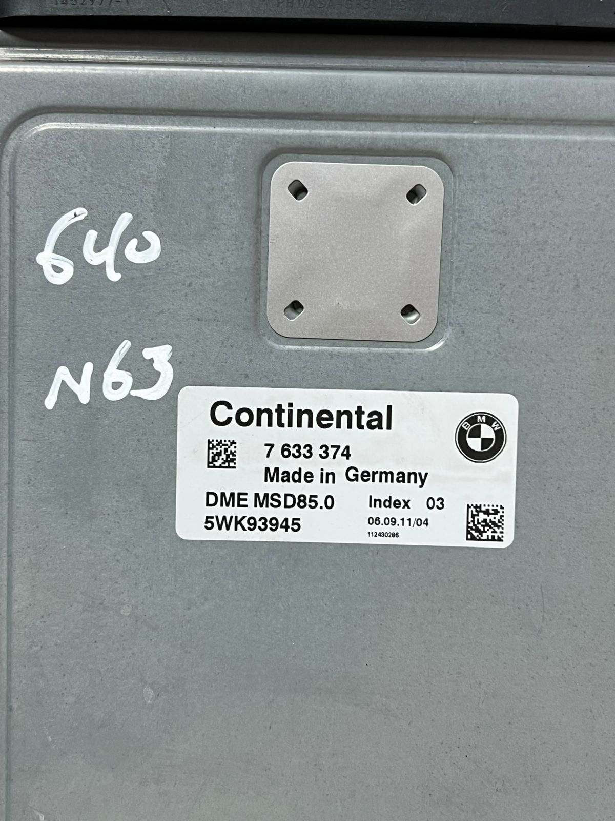 2008-2015 BMW 750i Engine Control Unit 7633374 7 6 SER F02 F06 F12 650I ECU SET