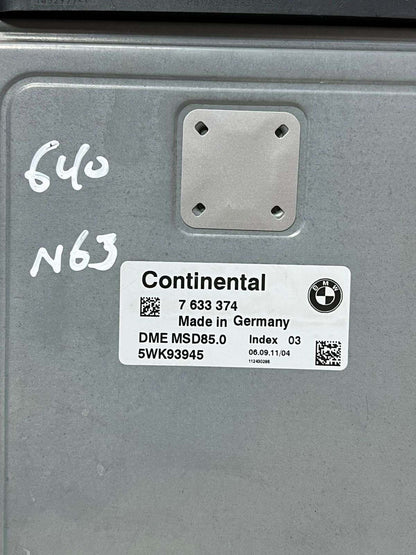 2008-2015 BMW 750i Engine Control Unit 7633374 7 6 SER F02 F06 F12 650I ECU SET
