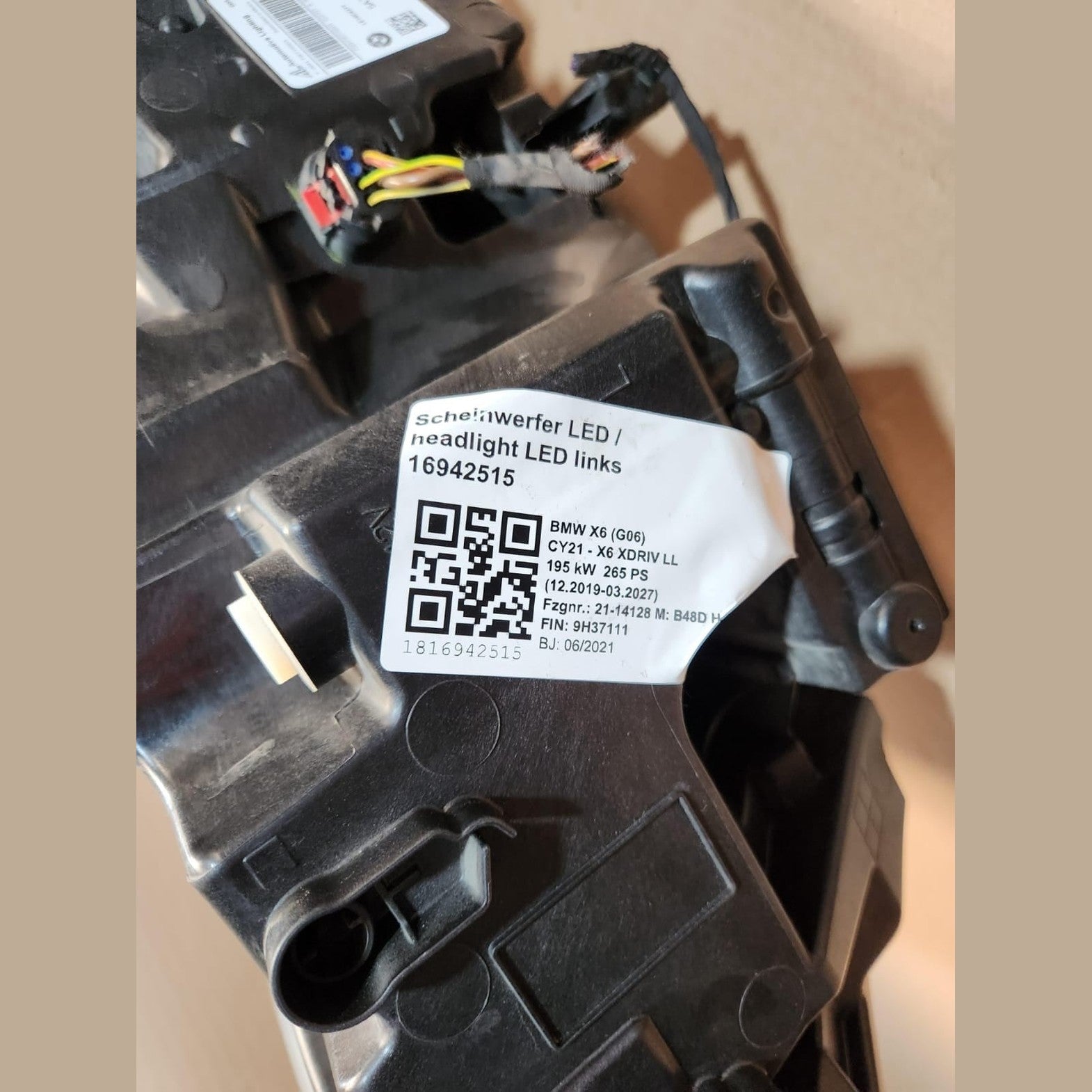 2019-2023 BMW X5 Left Led Headlight 5A27995 X5 G05 and X6 G06