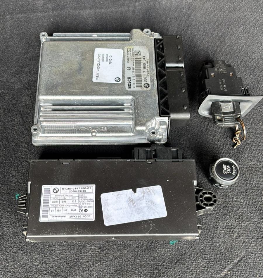 BMW X5 E70 E60 3.0L M57 MOTORSTEUERGERÄT MODUL DDE ECU SET - 7809944