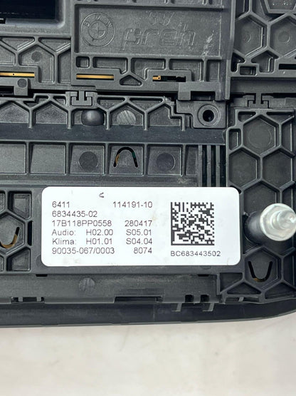 2016 BMW 5 Series G30 G31 A/C condition Climate heater Control Panel 6834435 OEM