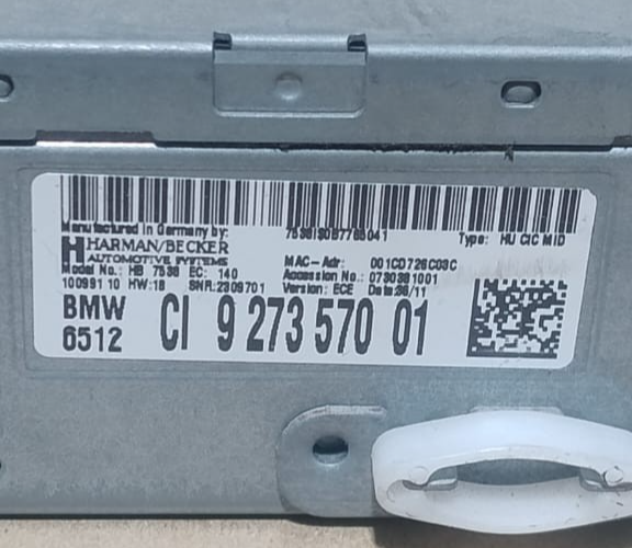 OEM BMW 5 F10 F11 HU CIC MID BUSINESS CD PLAYER SYSTEM CONTROLLER - 9273570