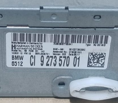 OEM BMW 5 F10 F11 HU CIC MID BUSINESS CD PLAYER SYSTEM CONTROLLER - 9273570
