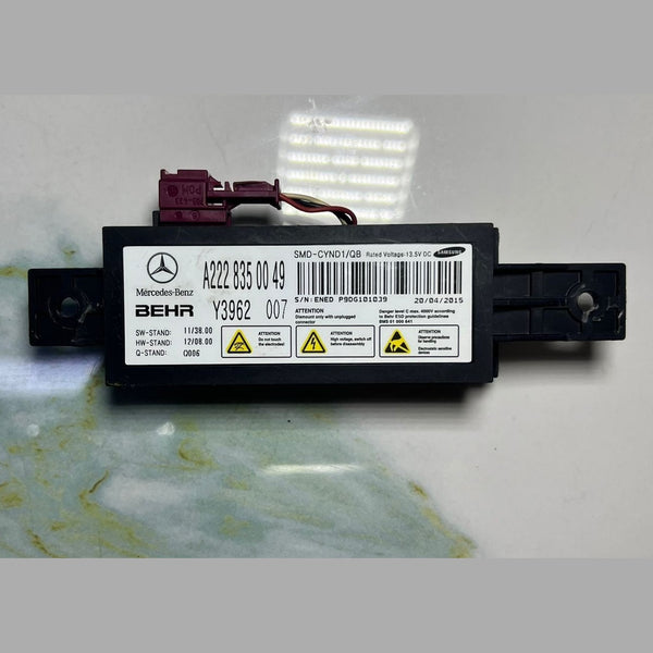 Mercedes Ionizer Air Duct Control Unit Module A2228350049 S-Class W222 W217