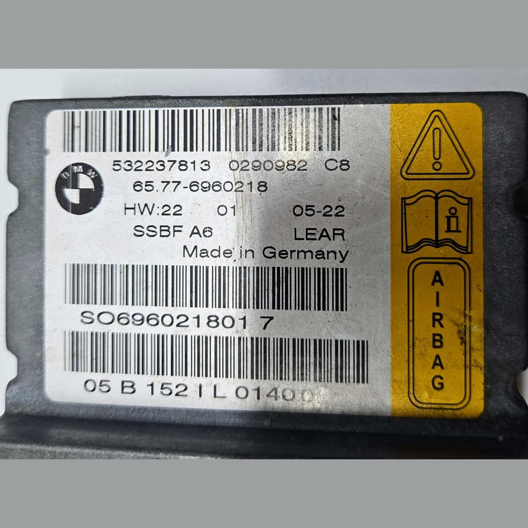 2006 BMW 750I E65 N62N SRS Control Module 6960218 OEM 