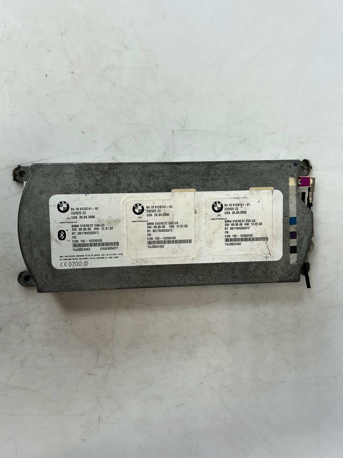 2006-2011 BMW 325i 330i, 530i, E6x Bluetooth Telematics Control Unit 9120741 OEM