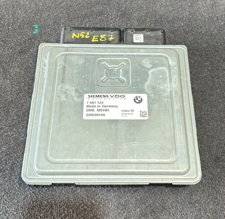 BMW E90 328I 530I X5 Z4 N52 MSV80 08-10  ECU ENGINE CONTROL MODULE UNIT 7581123