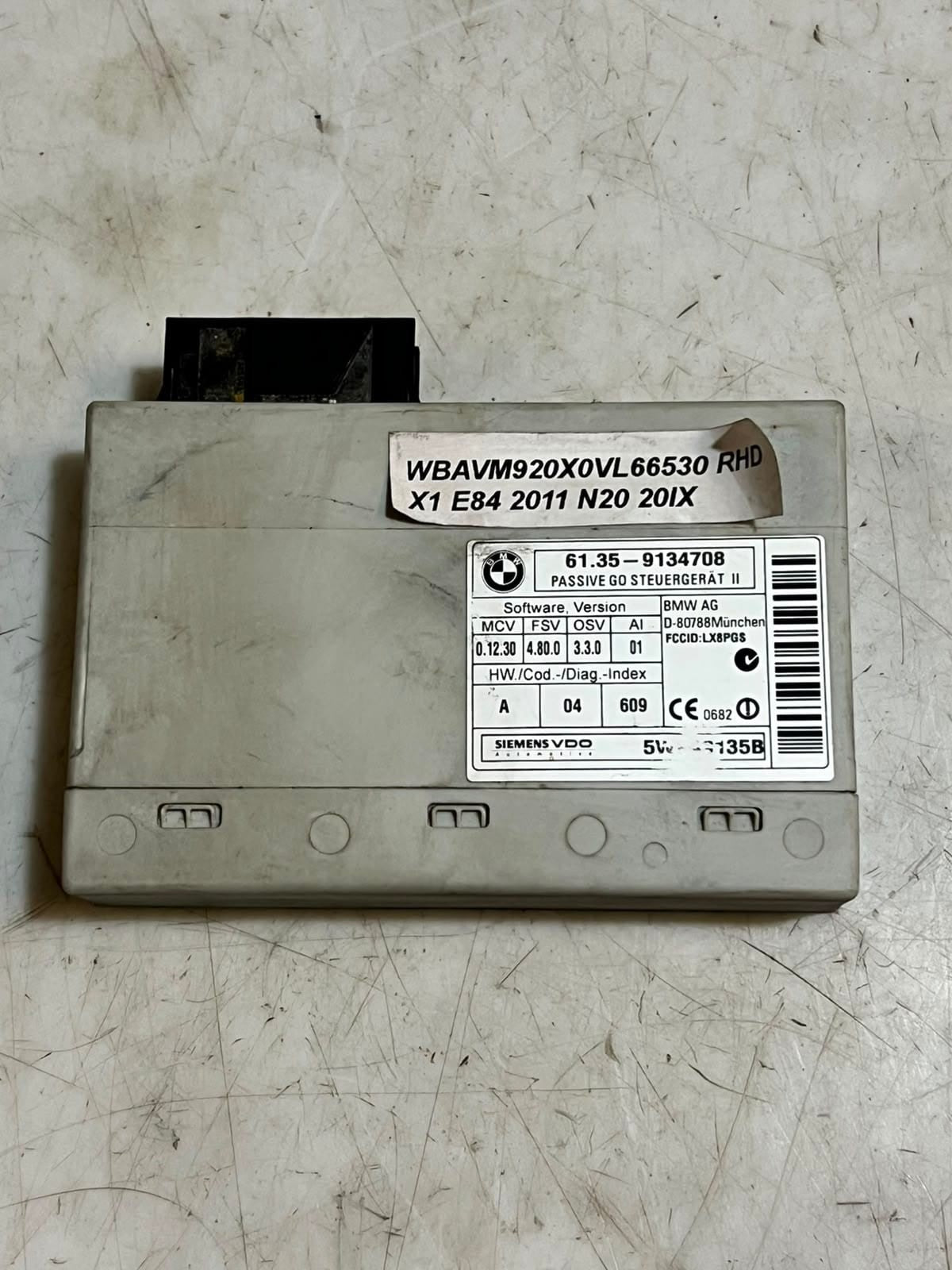 2007-2015 BMW E82 E84 E88 E90 E91 335i Passive Go Control Unit 6135 9134708