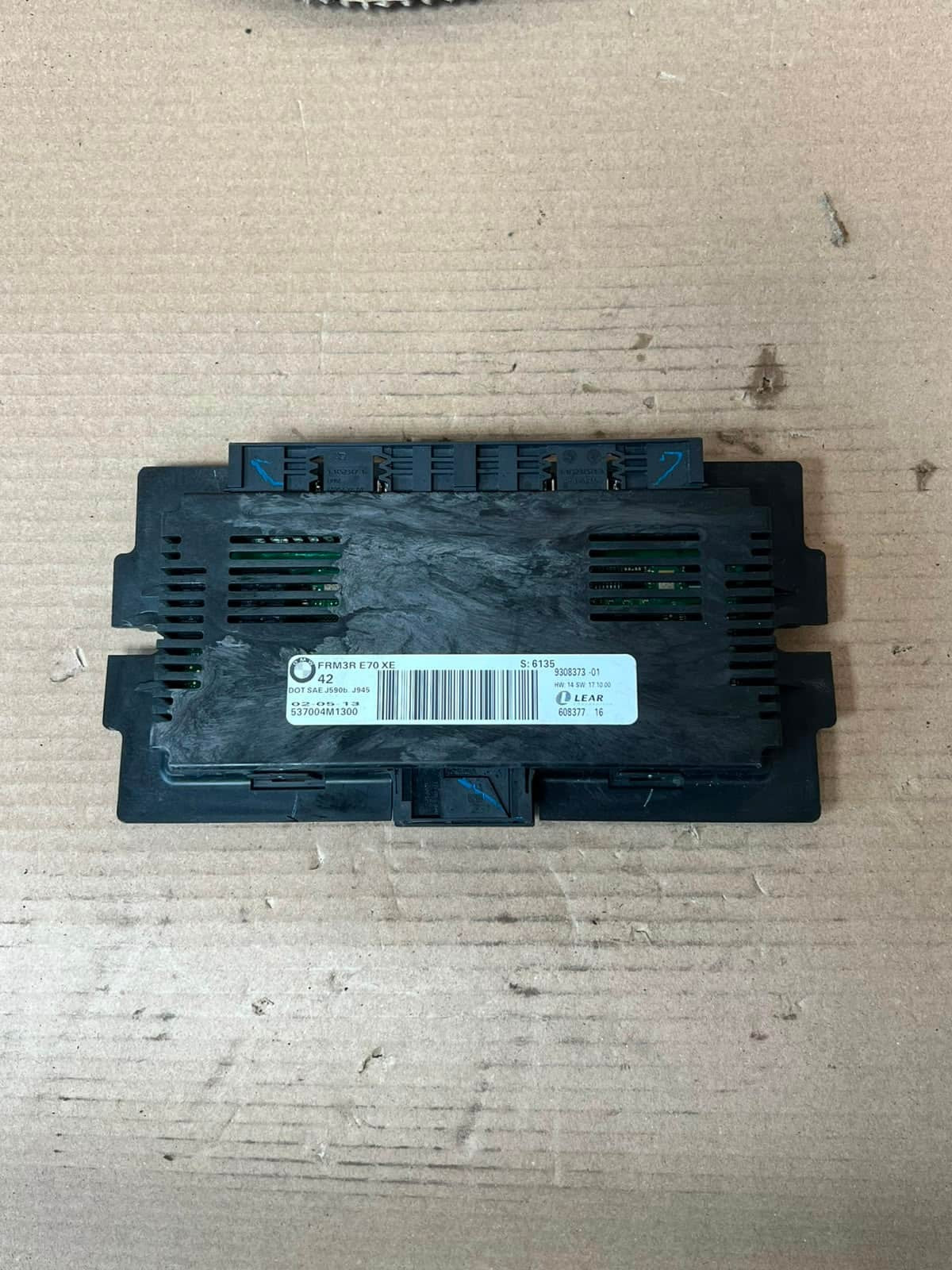 2013 BMW X5 E70 X6 E71 FRM3R Footwell Light Control Module 9308373 OEM