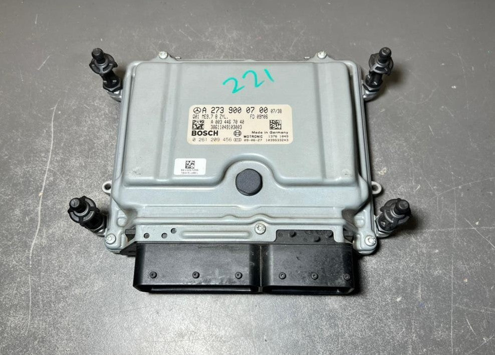 07-12 Mercedes W221 S-Class Engine Control Module Unit ECM ECU A273 9000700 OEM