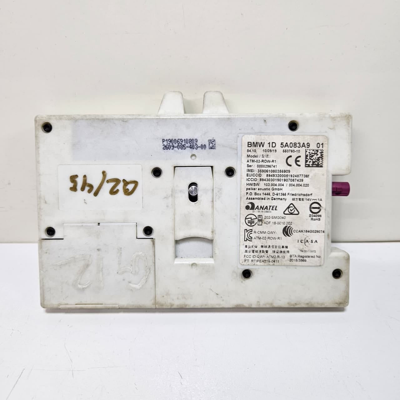 2022 BMW G20 X3 G01 330i Antenna Communication Module 5A083A9 OEM