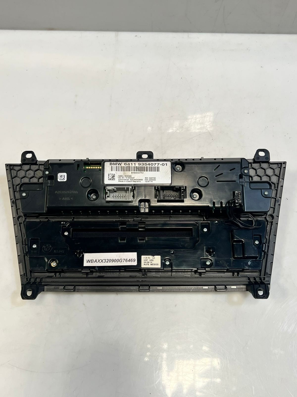 2015-2017 BMW X3 F25 Climate Control CONSOLE Panel 9354077 OEM