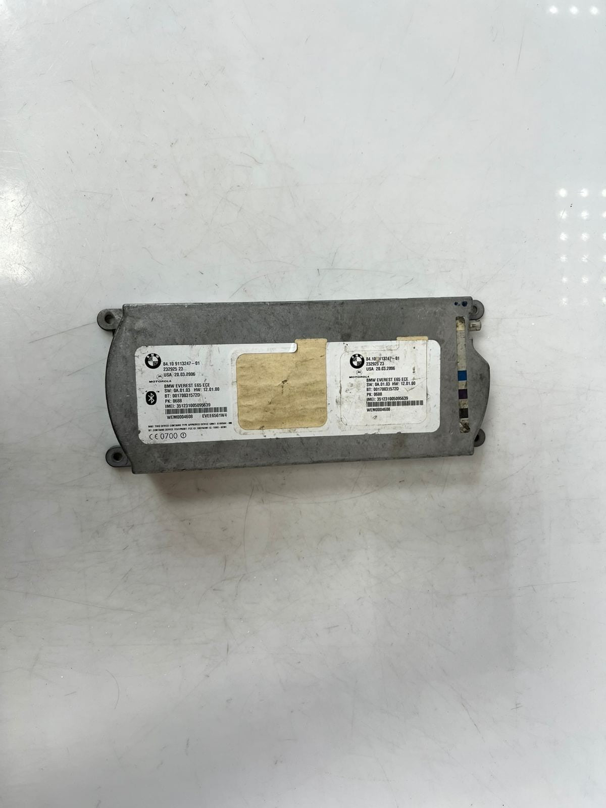 BMW 7 Series E65 E66 Bluetooth Telematics Control Module 9113247 OEM