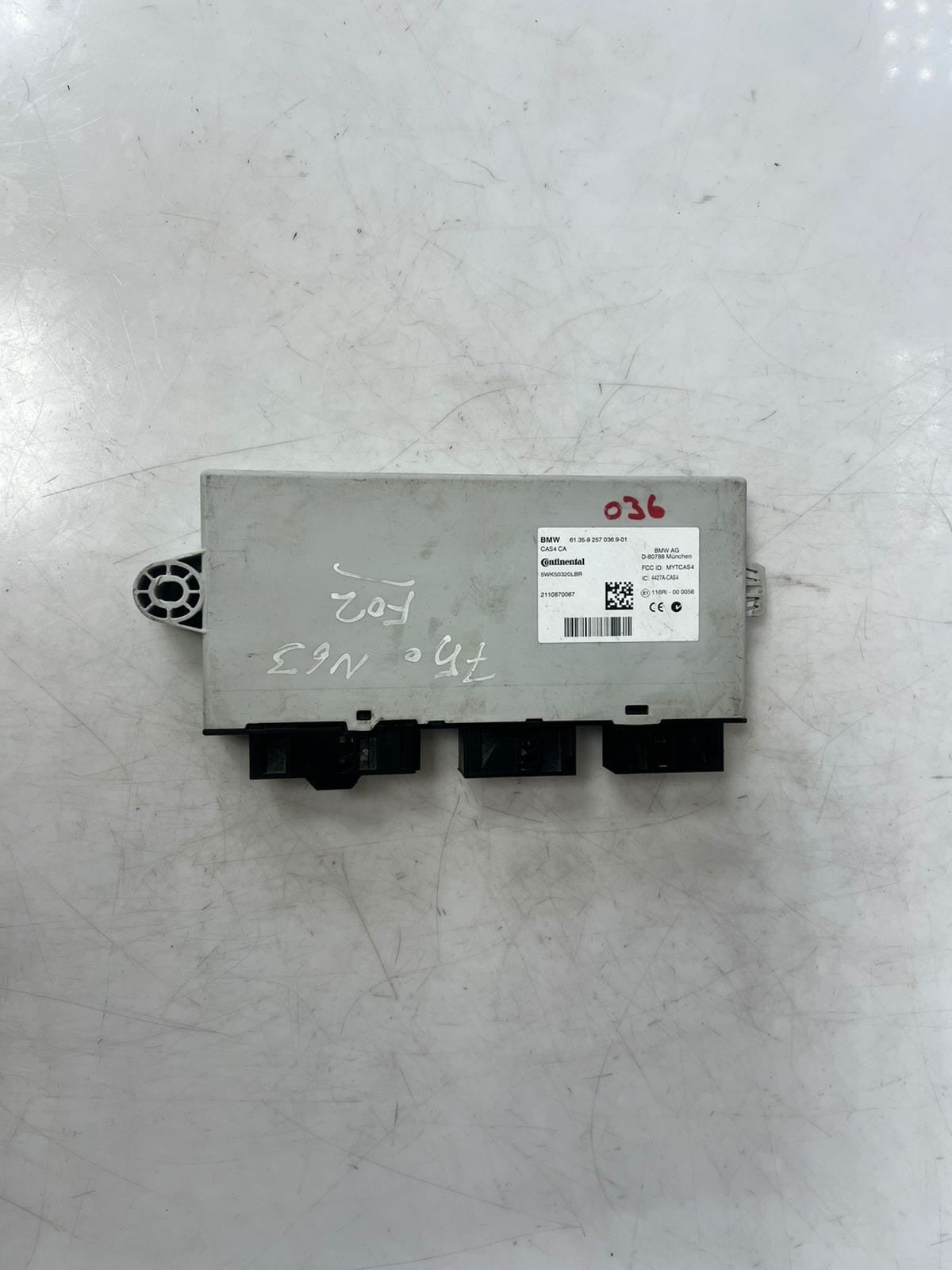 2009-2015 BMW 750Li F01 F02 X3 X4 528i 535i 550i Cas Control Module 9257036 OEM