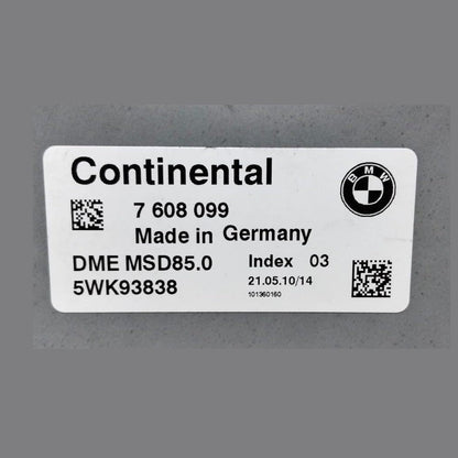 2009-2012 BMW 750i BMW 550i f10 750i F01 F02 Engine Control Module 7608099
