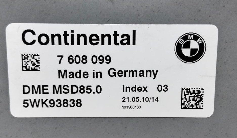 2009-2012 BMW 750i BMW 550i f10 750i F01 F02 Engine Control Module 7608099
