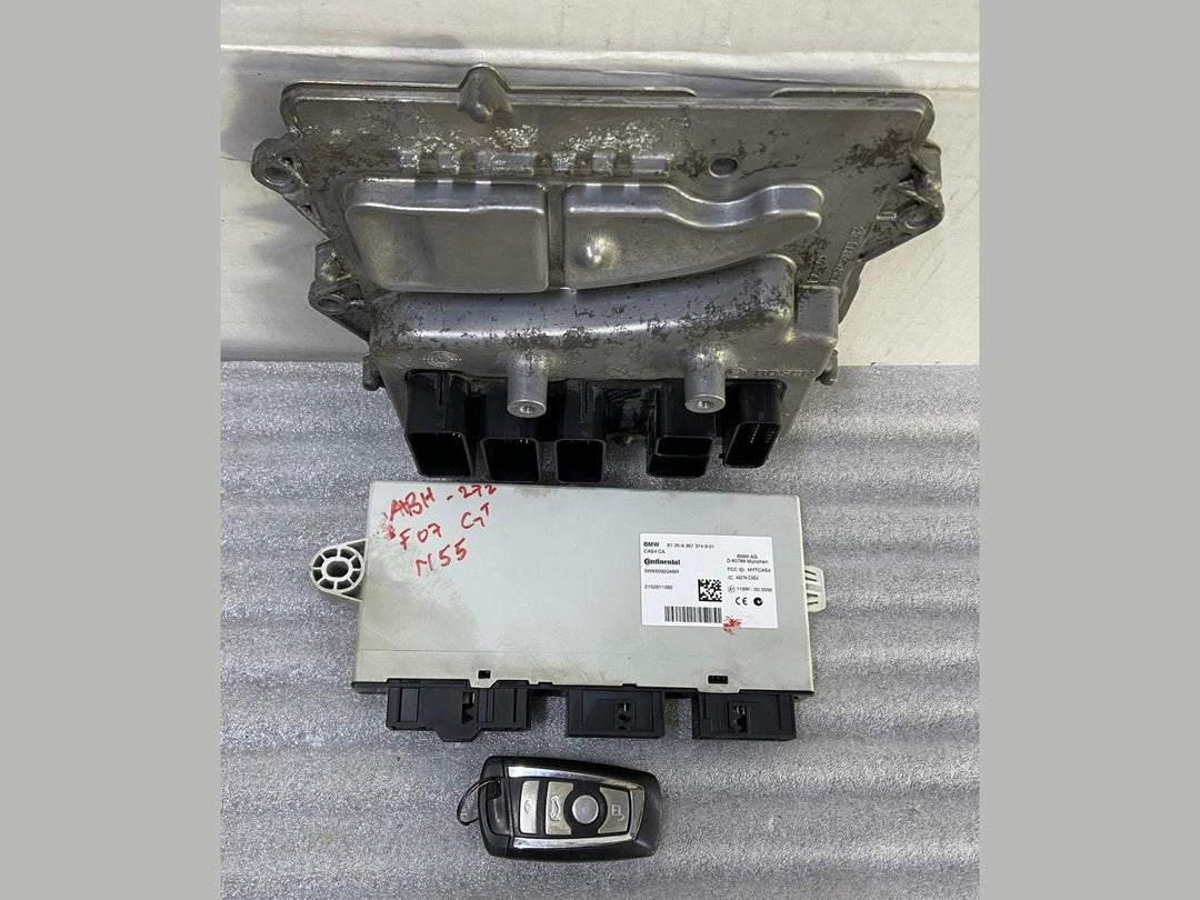 OEM BMW F07 N55 ENGINE COMPUTER CONTROL UNIT MODULE ECU SET 8639582-01