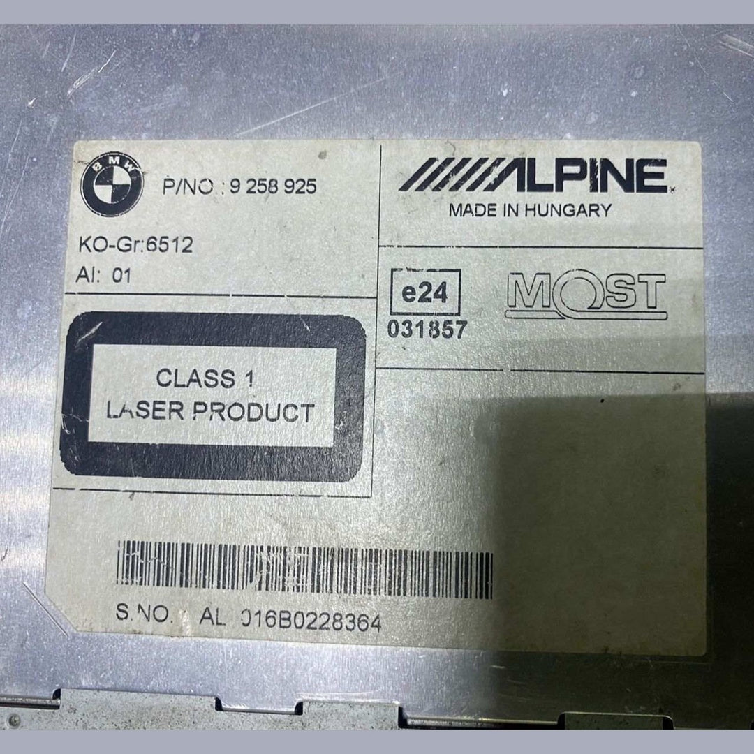 BMW Radio Audio Head Unit 9258925 5 Series F10 F11 radio audio head unit