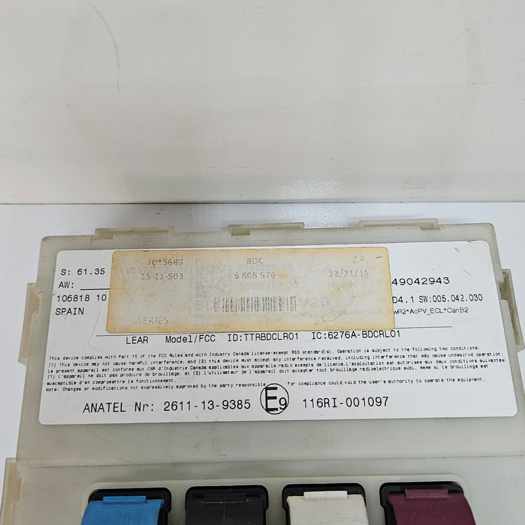 2016 BMW X5 F15 X1 F48 Body Control Module 6808576