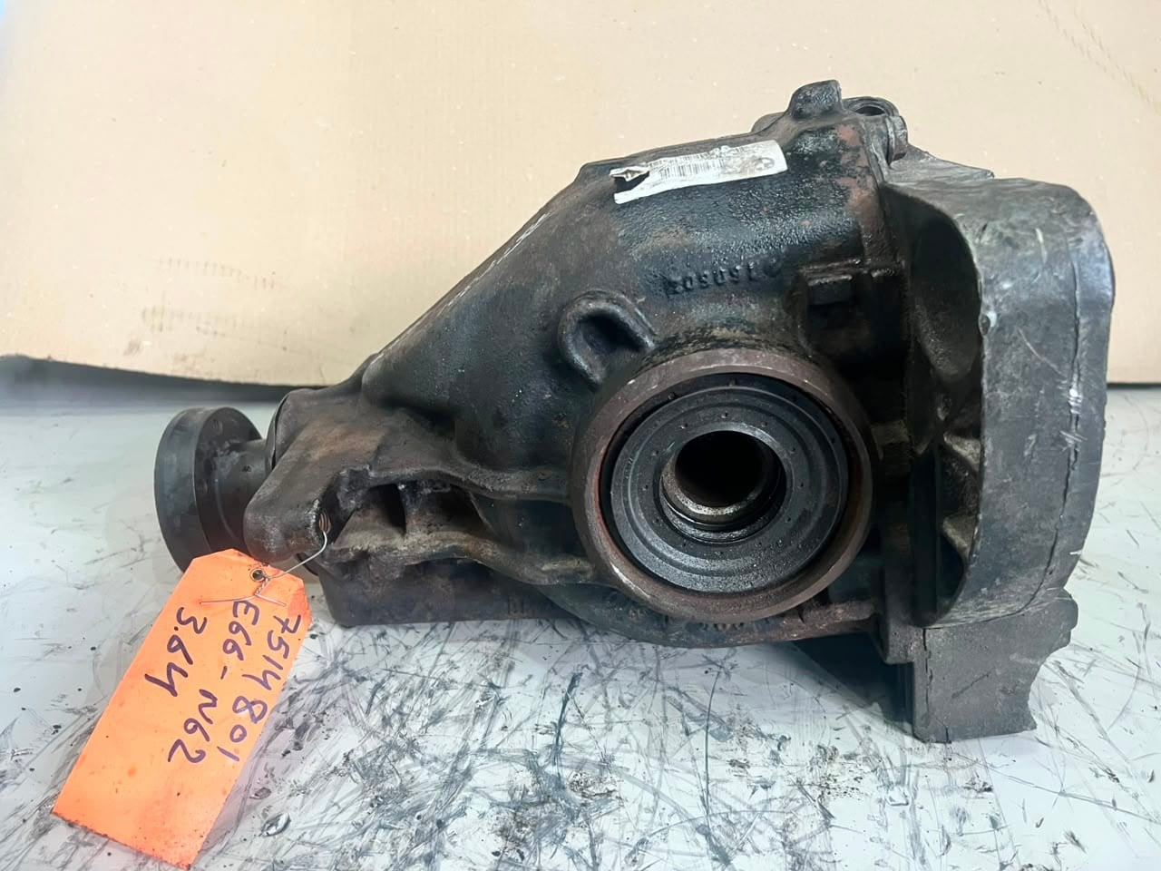 2005-2008 BMW 7 E66 730I 3.0 Series Rear Axle Differential 7514801 RATIO 3.64