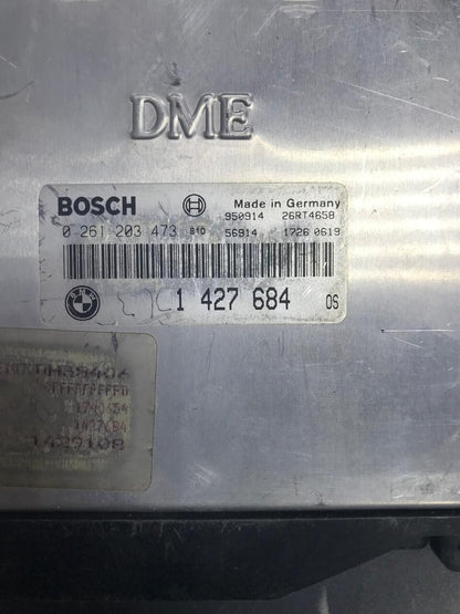 BMW 750iL  E38 1995 M73 ENGINE CONTROL COMPUTER ECU UNIT SET  DME 1427684
