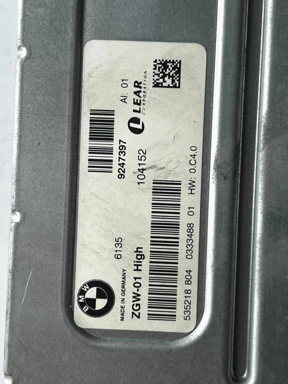 2012-2018 BMW 650i Central Gateway Control Module 9247397 5, 6, and 7 Series inc